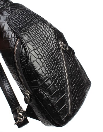 Aka Deri Siyah Çapraz Çanta 313 12