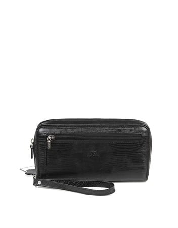 Aka Deri Siyah El Çantası 334 10