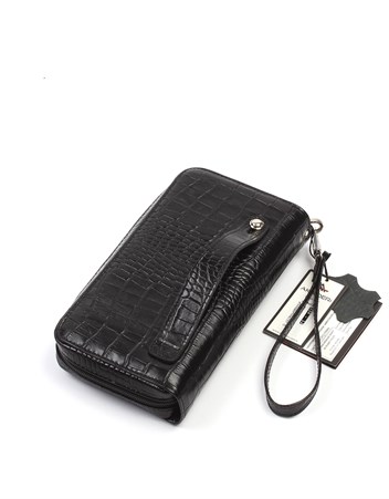 Aka Deri Siyah El Çantası 334 12