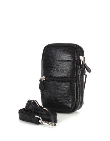 Aka Deri Siyah El ve Omuz Çantası 345 10