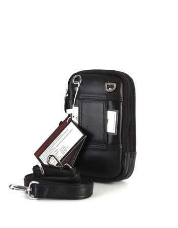 Aka Deri Siyah El ve Omuz Çantası 345 1