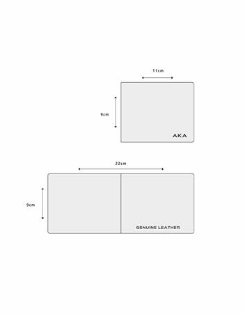 Aka Genuine Leather Mens Wallet 529 -1