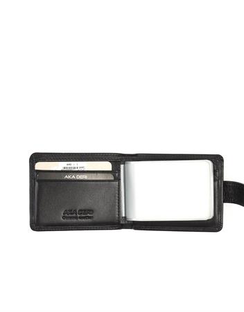 Aka Deri Siyah Kartlık Cüzdanı 045 1