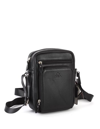 Aka Deri Siyah Omuz Çantası 328 1