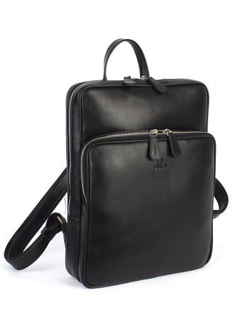 Aka Deri Siyah Sırt Çantası 905 1
