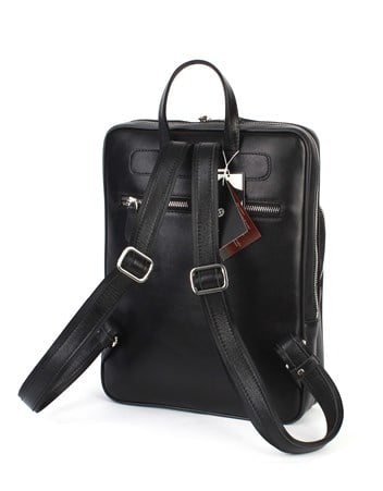 Aka Deri Siyah Sırt Çantası 905 1