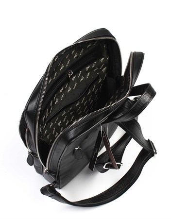 Aka Deri Siyah Sırt Çantası 905 10