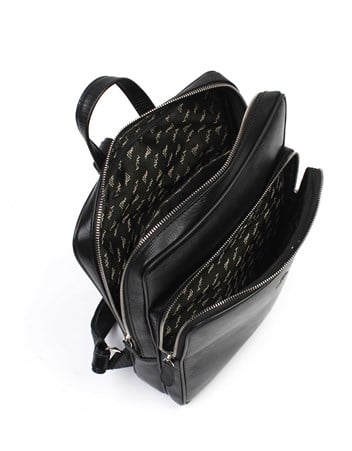 Aka Deri Siyah Sırt Çantası 905 10