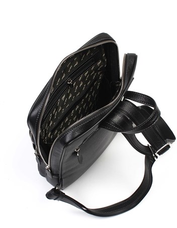 Aka Deri Siyah Sırt Çantası 905 2