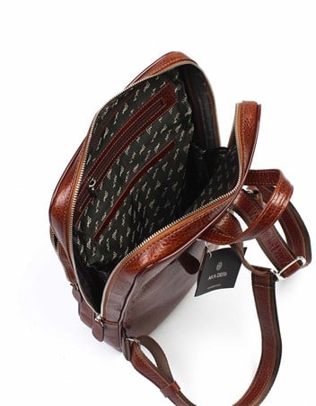 Aka Deri Taba Sırt Çantası 905 63