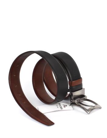 Çift Taraflı Deri Klasik Erkek Kemeri s8004