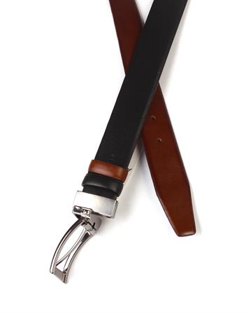 Çift Taraflı Deri Klasik Erkek Kemeri s8004