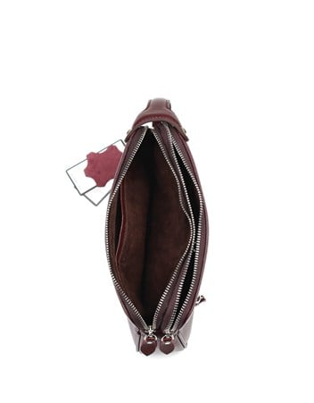 Aka Deri Bordo El Çantası 117 70