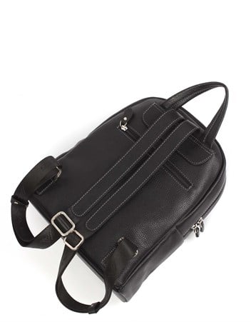 Aka Deri Siyah Sırt Çantası 332 2