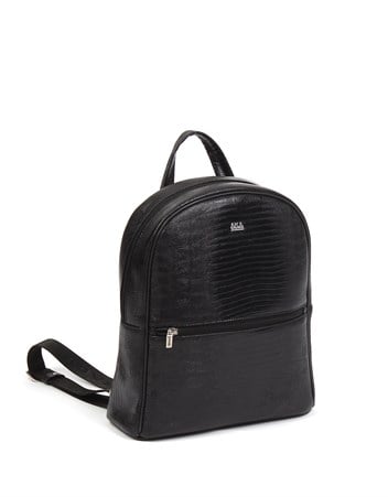 Aka Deri Siyah Sırt Çantası 332 10