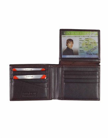 Aka Genuine Leather Mens Wallet 526 -3