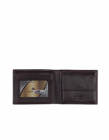 Aka Deri Kahverengi Erkek Cüzdanı 517 -3