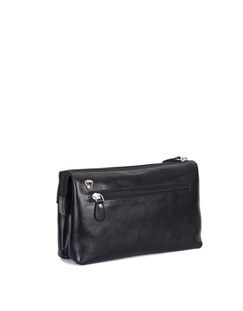 Aka Deri Siyah El ve Omuz Çantası 338 1