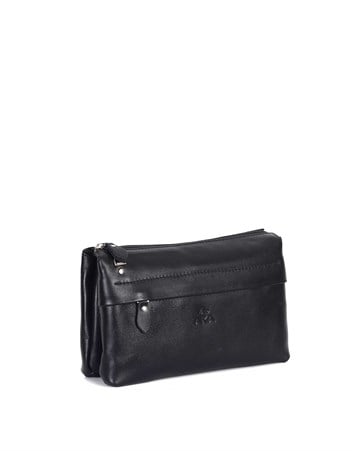 Aka Deri Siyah El ve Omuz Çantası 338 1