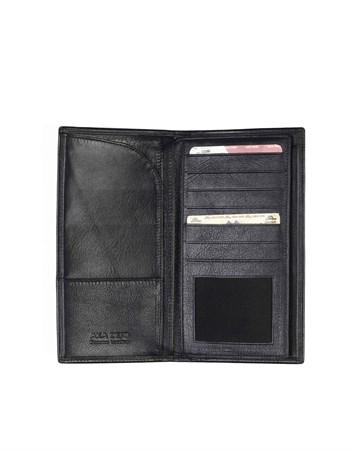 Aka Deri Siyah Çeklik Cüzdanı 800 1