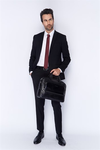 Aka Deri Siyah Laptop Evrak Çantası 251 1