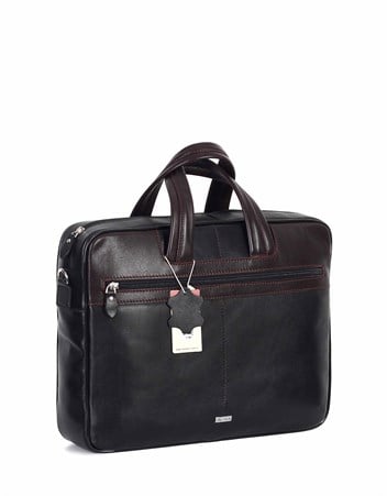 Aka Deri Siyah Laptop Evrak Çantası 253 1