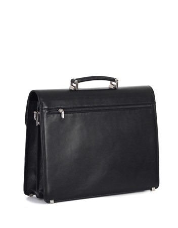 Aka Deri Siyah Klasik Evrak Çantası 297 1