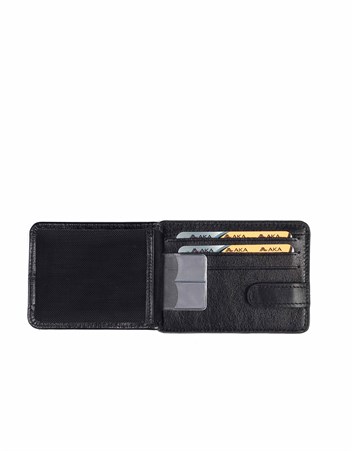 Aka Deri Siyah Kartlık Cüzdanı 050 1