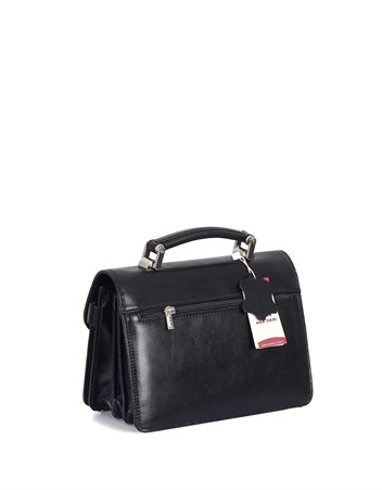 Aka Deri Siyah Portföy Çantası 132 1