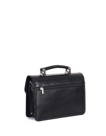 Aka Deri Siyah Portföy Çantası 164 1