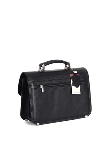 Aka Deri Siyah Portföy Çantası 166 1