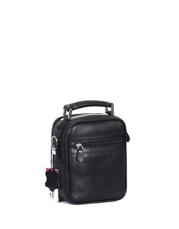 Düz Siyah - Deri Portföy Çantası 395