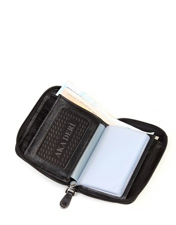 Aka Deri Siyah Erkek Cüzdanı 819 -1