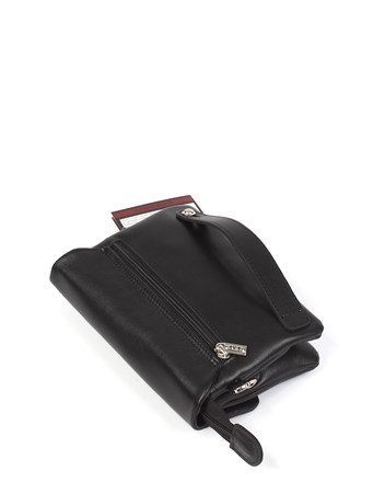 Aka Deri Siyah El ve Omuz Çantası 337 1