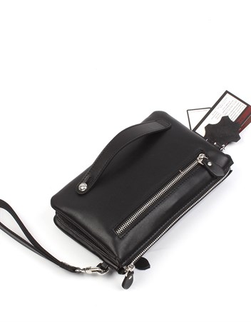 Aka Deri Siyah El ve Omuz Çantası 364 1