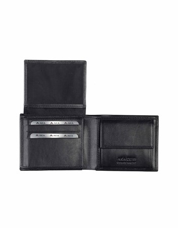 Aka Deri Siyah Erkek Cüzdanı 517 -1