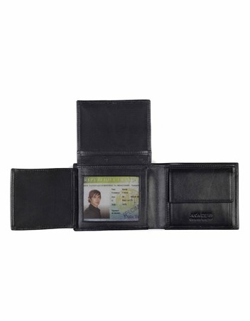 Aka Deri Siyah Erkek Cüzdanı 517 -1