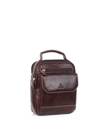 Aka Deri Kahverengi El ve Omuz Çantası 391 61