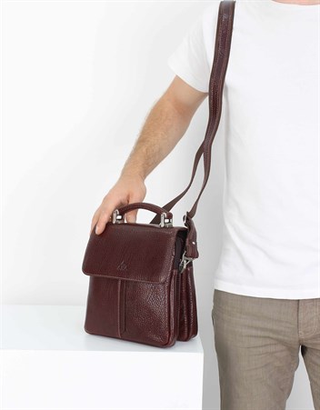 Aka Deri Kahverengi El ve Omuz Çantası 260 61