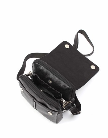 Aka Deri Siyah El ve Omuz Çantası 260 2