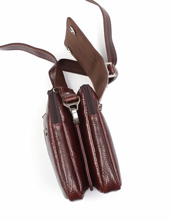 Aka Deri Kahverengi El ve Omuz Çantası 260 61