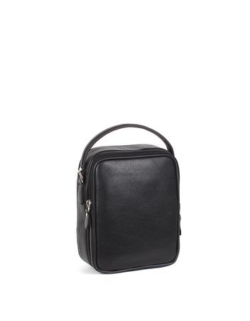 Aka Deri Siyah El ve Omuz Çantası 347 1