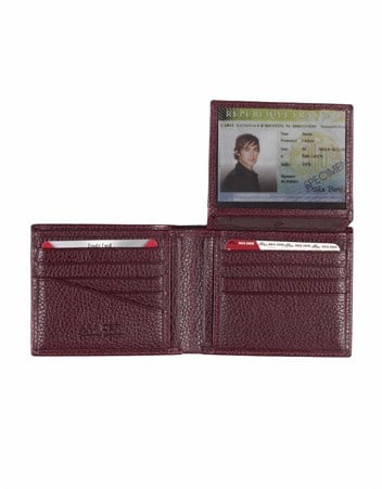 Aka Deri Bordo Erkek Cüzdanı 526 -70