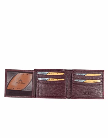 Aka Deri Bordo Erkek Cüzdanı 524 -70