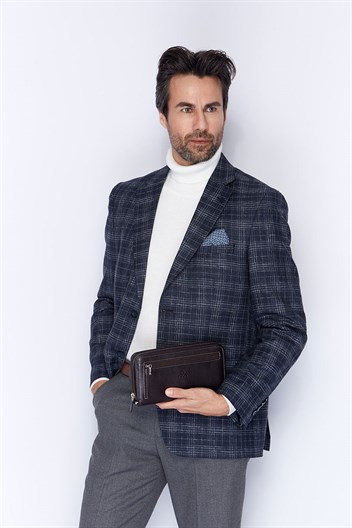 Aka Deri Kahverengi El Çantası 333 4