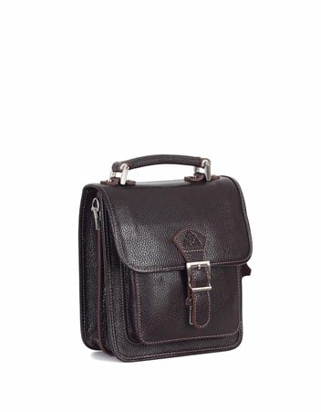 Aka Deri Kahve El ve Omuz Çantası 204 4