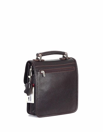 Aka Deri Kahve El ve Omuz Çantası 204 4