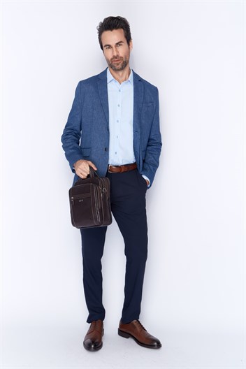 Aka Deri Kahve El ve Omuz Çantası 302 4