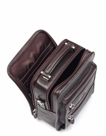 Aka Deri Kahve Portföy Çantası 307 4