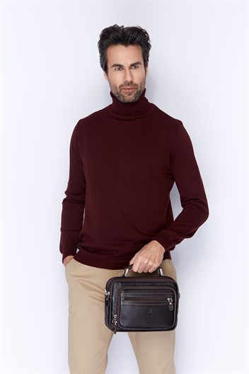 Floter Kahve - Deri Portföy Çantası 318